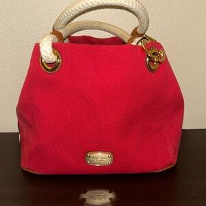 Large Michael Kors bright red purse
